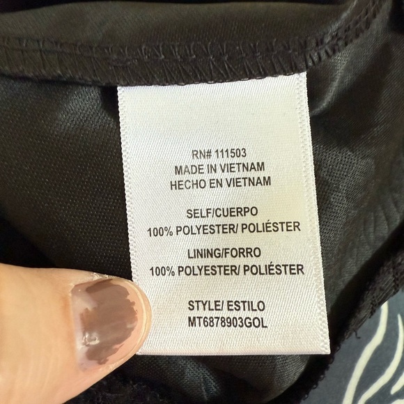 O.L.M. Black faux leather corset style crop top - Picture 3 of 6